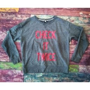 Victoria's Secret sweater Check it Twice Medium